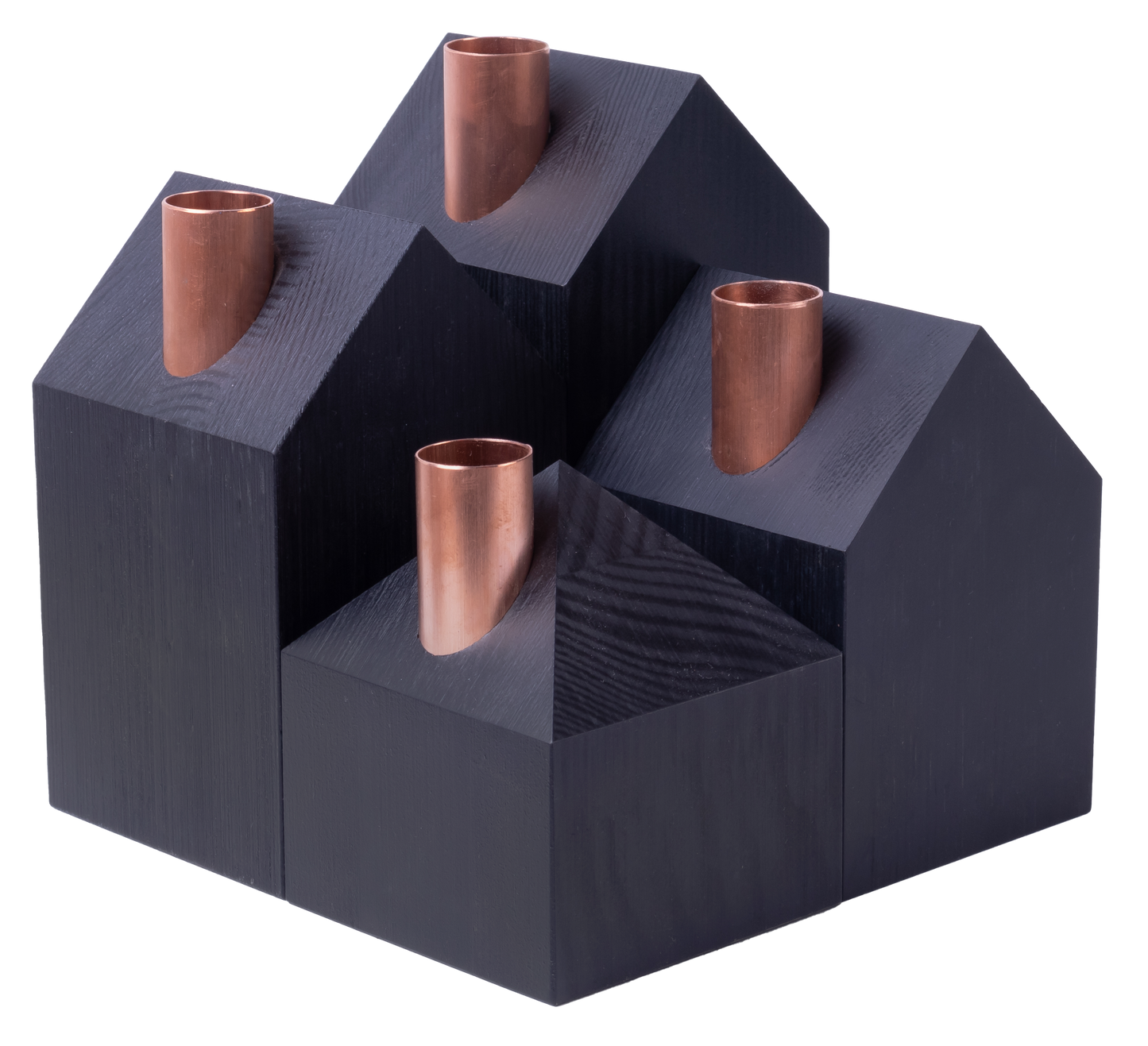 Modern Advent wreath ALL BLACK