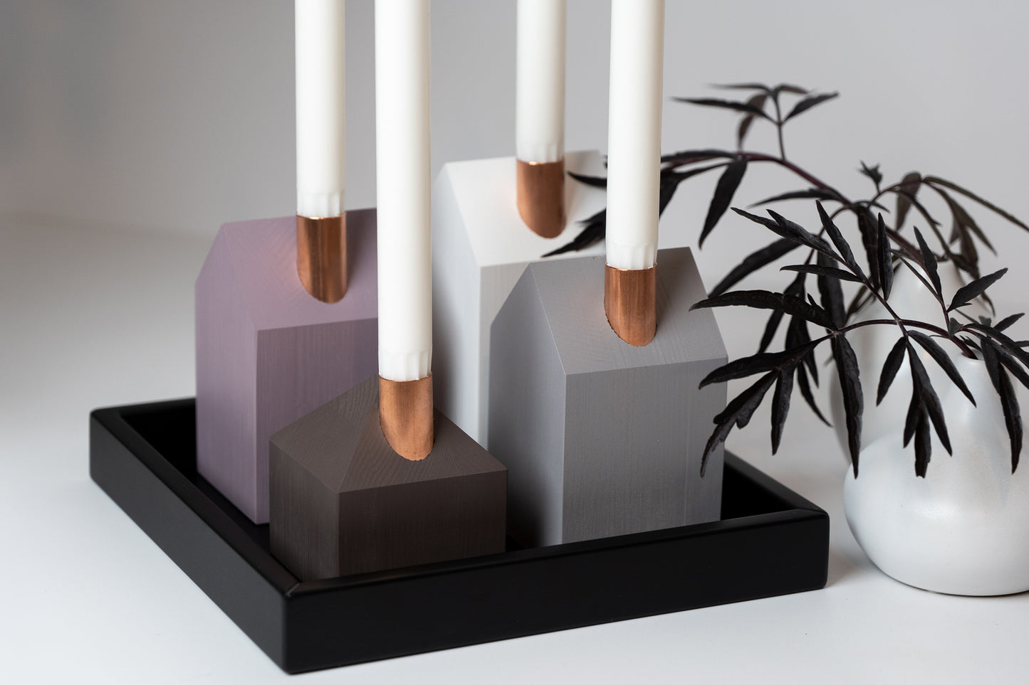 Moderns Advent wreath CHOCOLATE AND PLUM