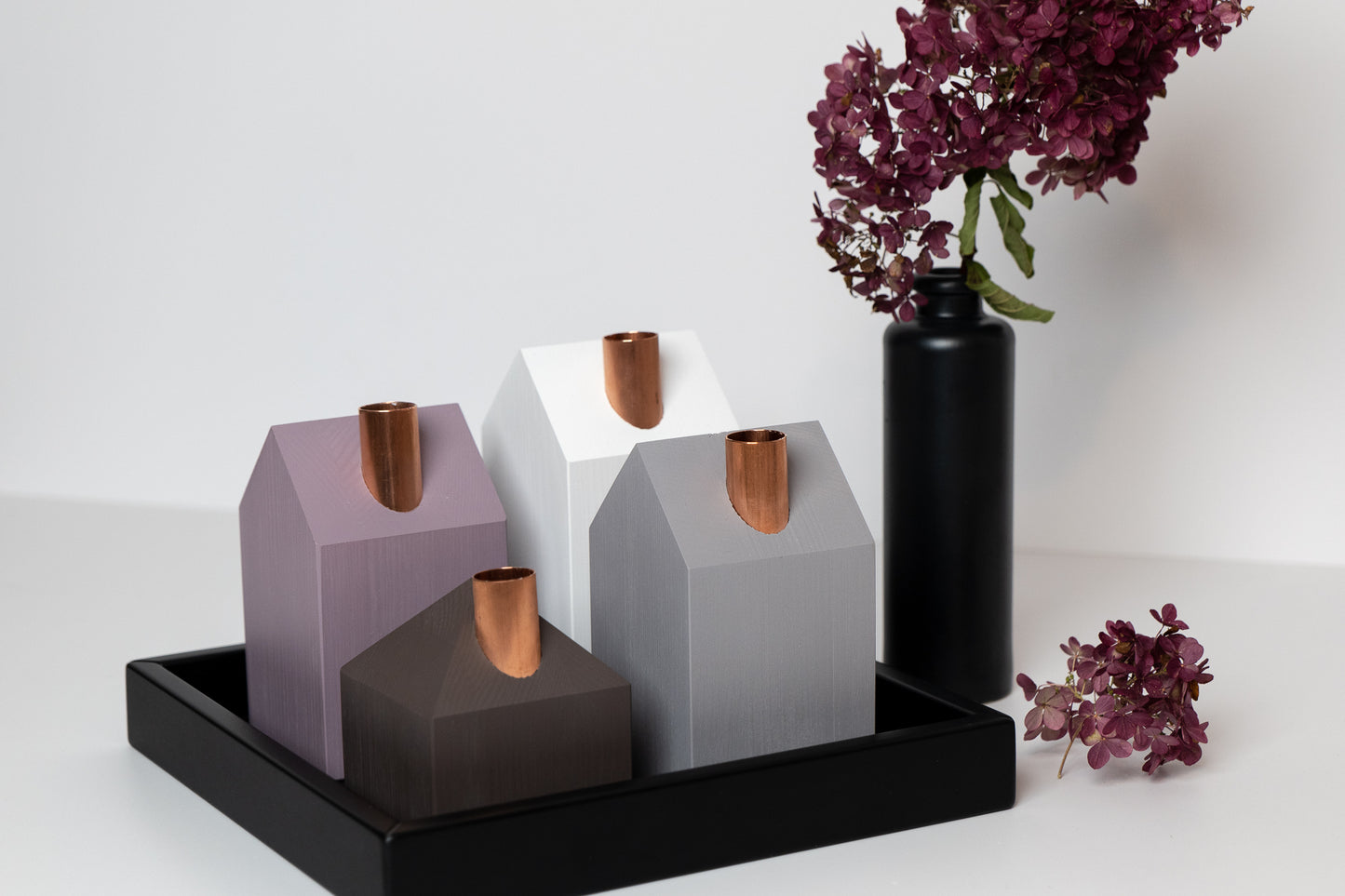 Moderns Advent wreath CHOCOLATE AND PLUM