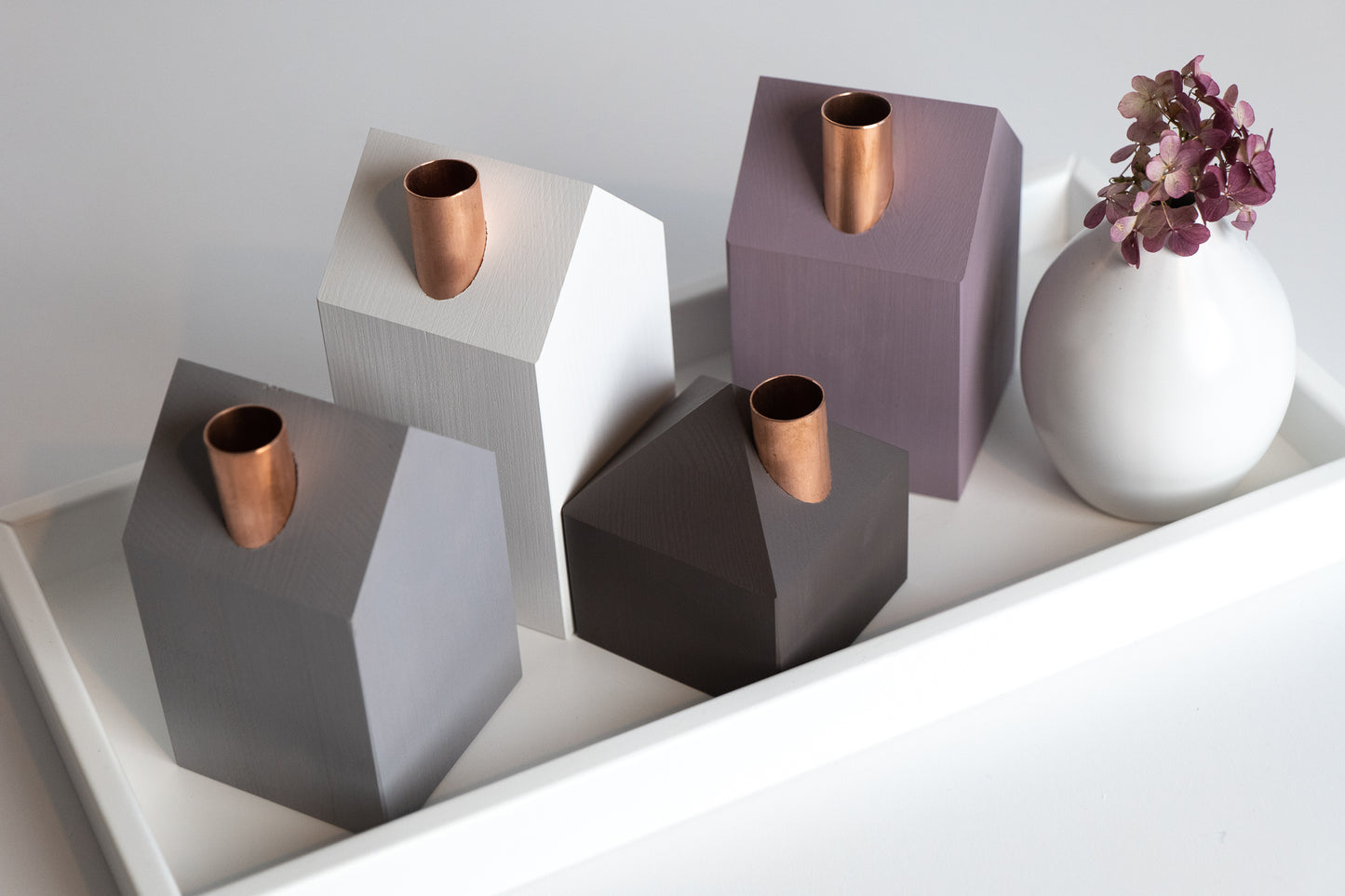 Moderns Advent wreath CHOCOLATE AND PLUM
