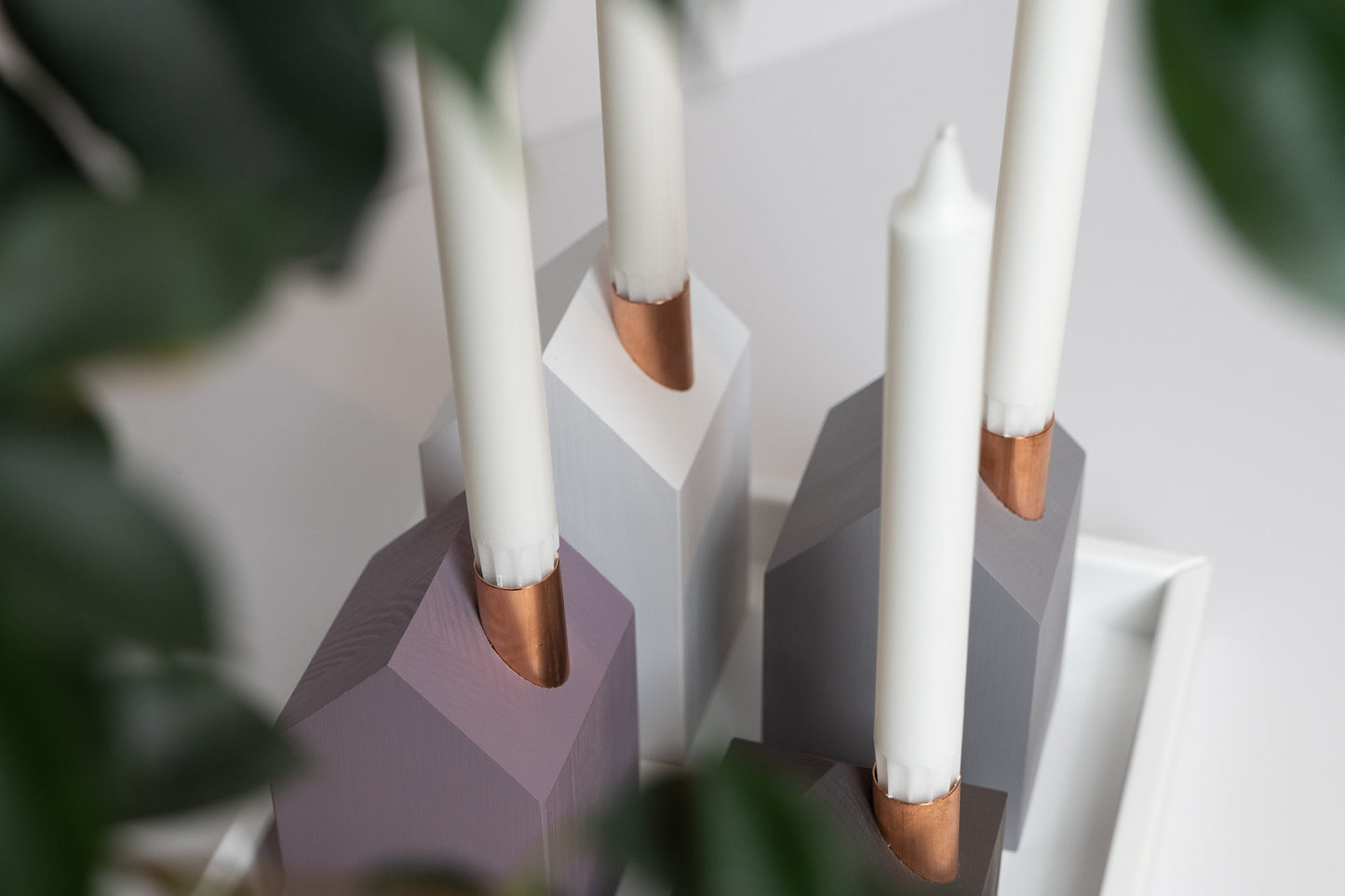 Moderns Advent wreath CHOCOLATE AND PLUM