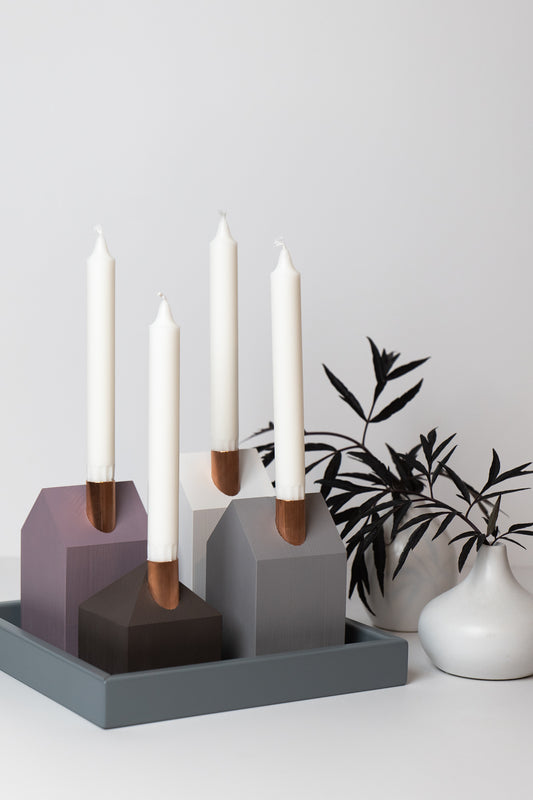 Moderns Advent wreath CHOCOLATE AND PLUM