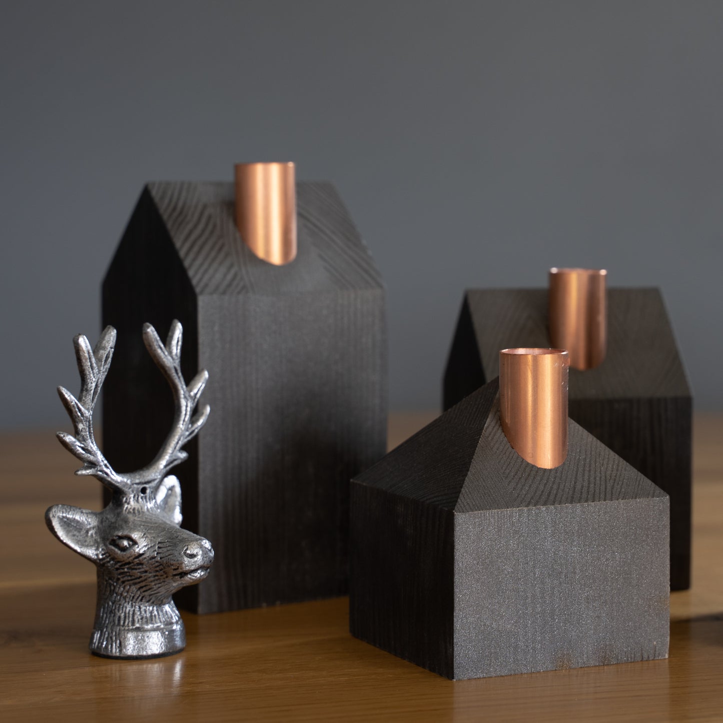 Modern Advent wreath ALL BLACK