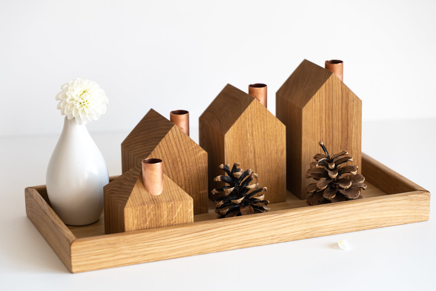 Moderns Advent wreath RUSTIC OAK