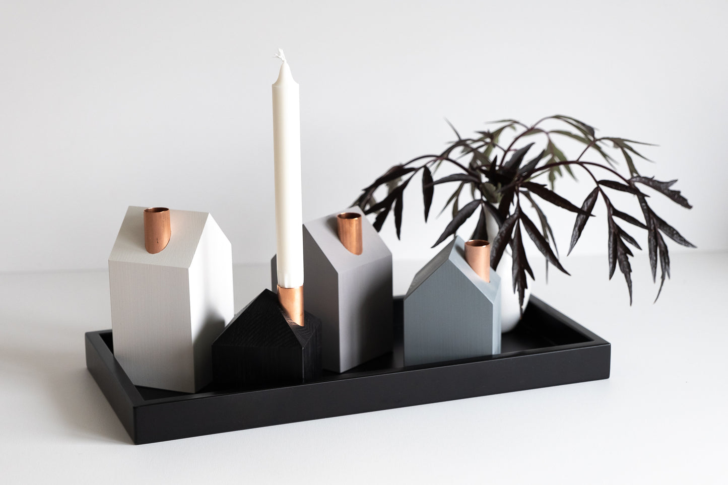 Moderns Advent wreath STONE