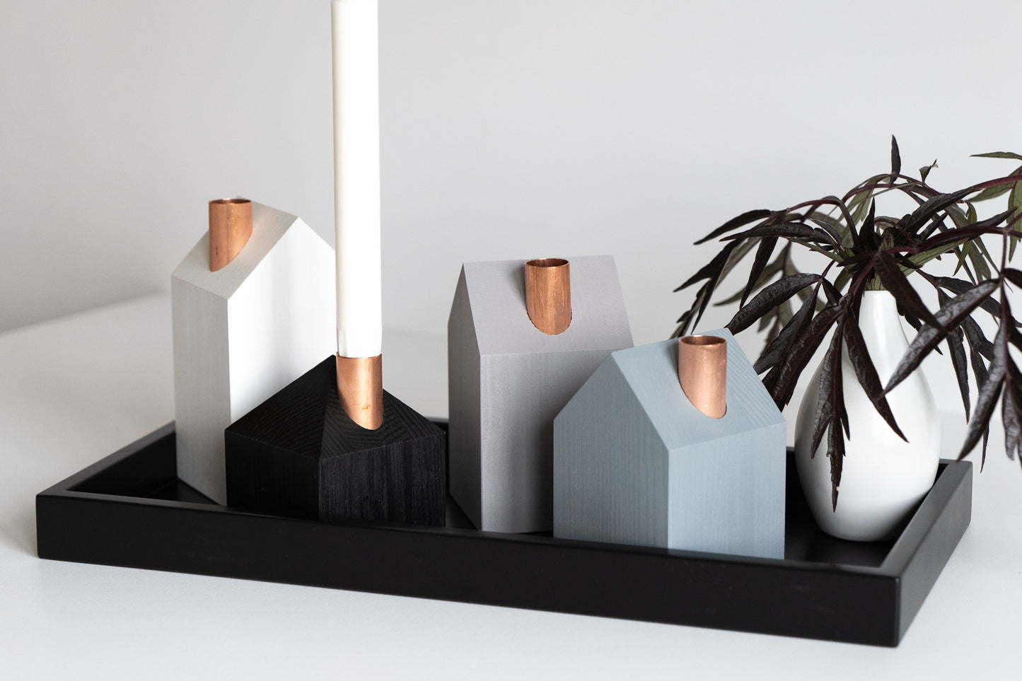 Moderns Advent wreath STONE