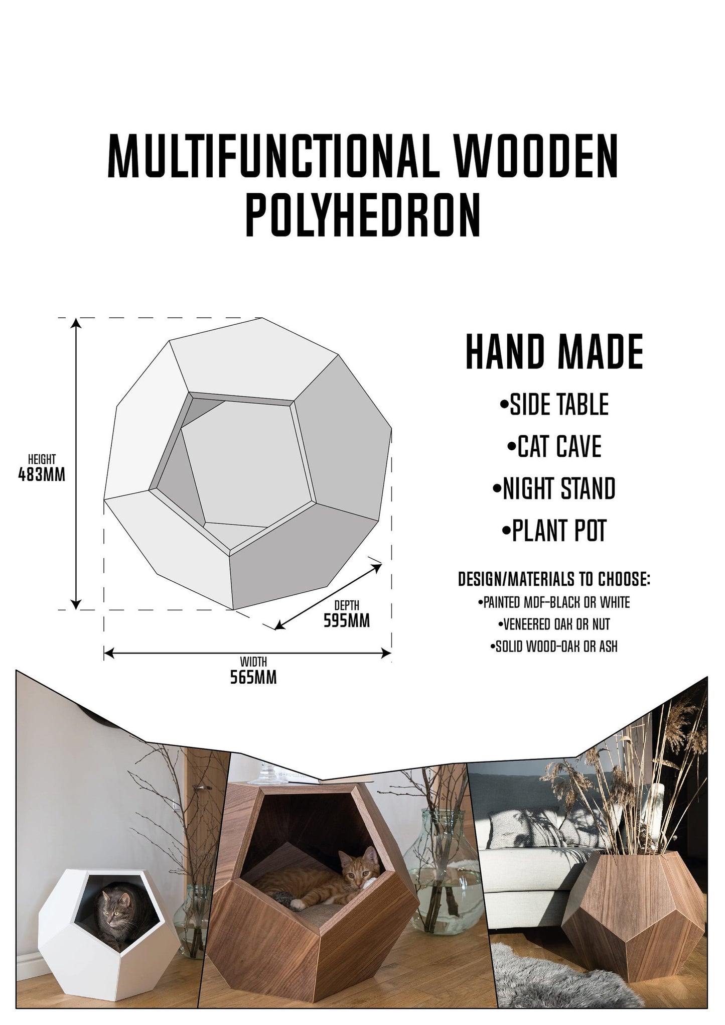Cat bed polyhedron