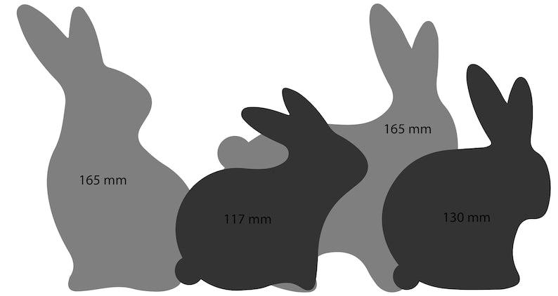 Wooden Bunny Decor Set of 4