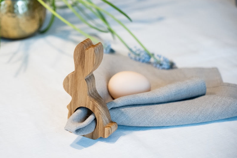 EASTER EGG CUP & NAPKIN RING SET OF 5