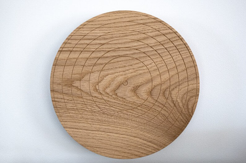 Disk shaped vinyl record display