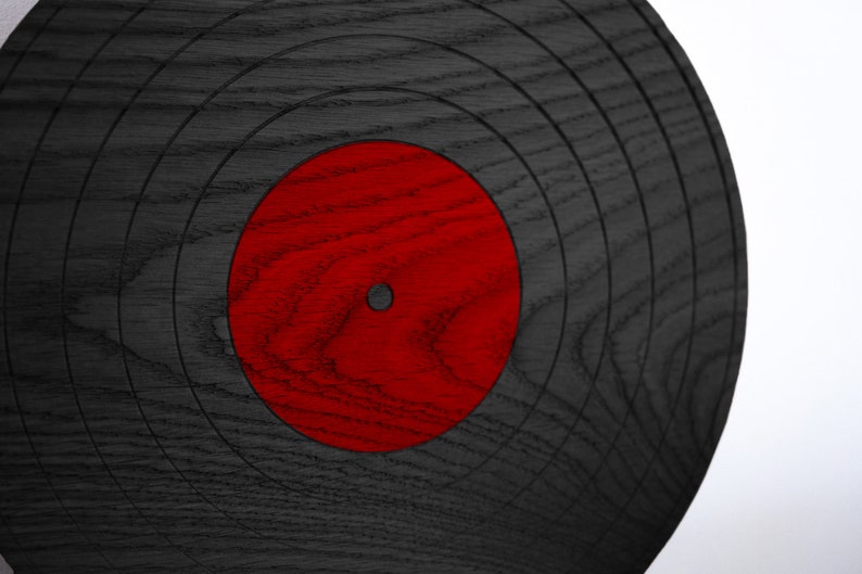 Disk shaped vinyl record display