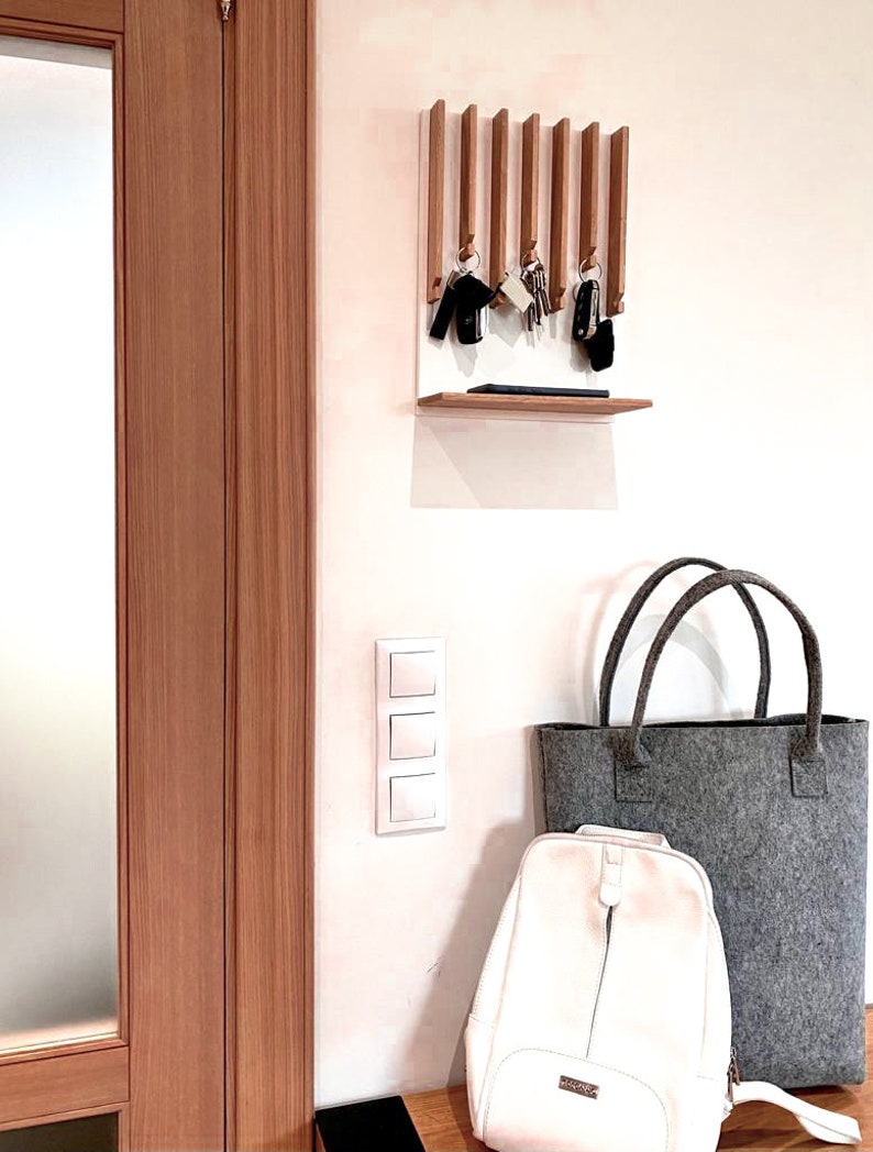 Modern Entryway Key holder with 2 shelves
