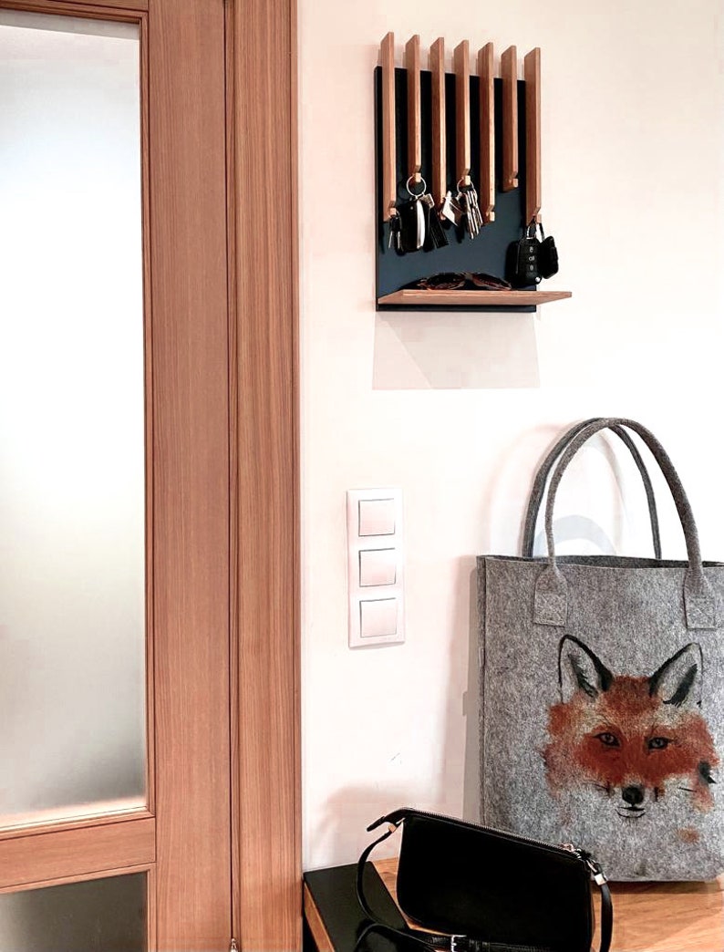 Modern Entryway Key holder with 2 shelves