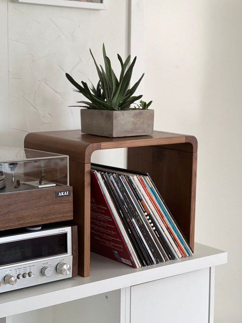 Vinyl record storage rack