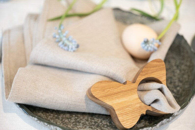 EASTER EGG CUP & NAPKIN RING SET OF 5