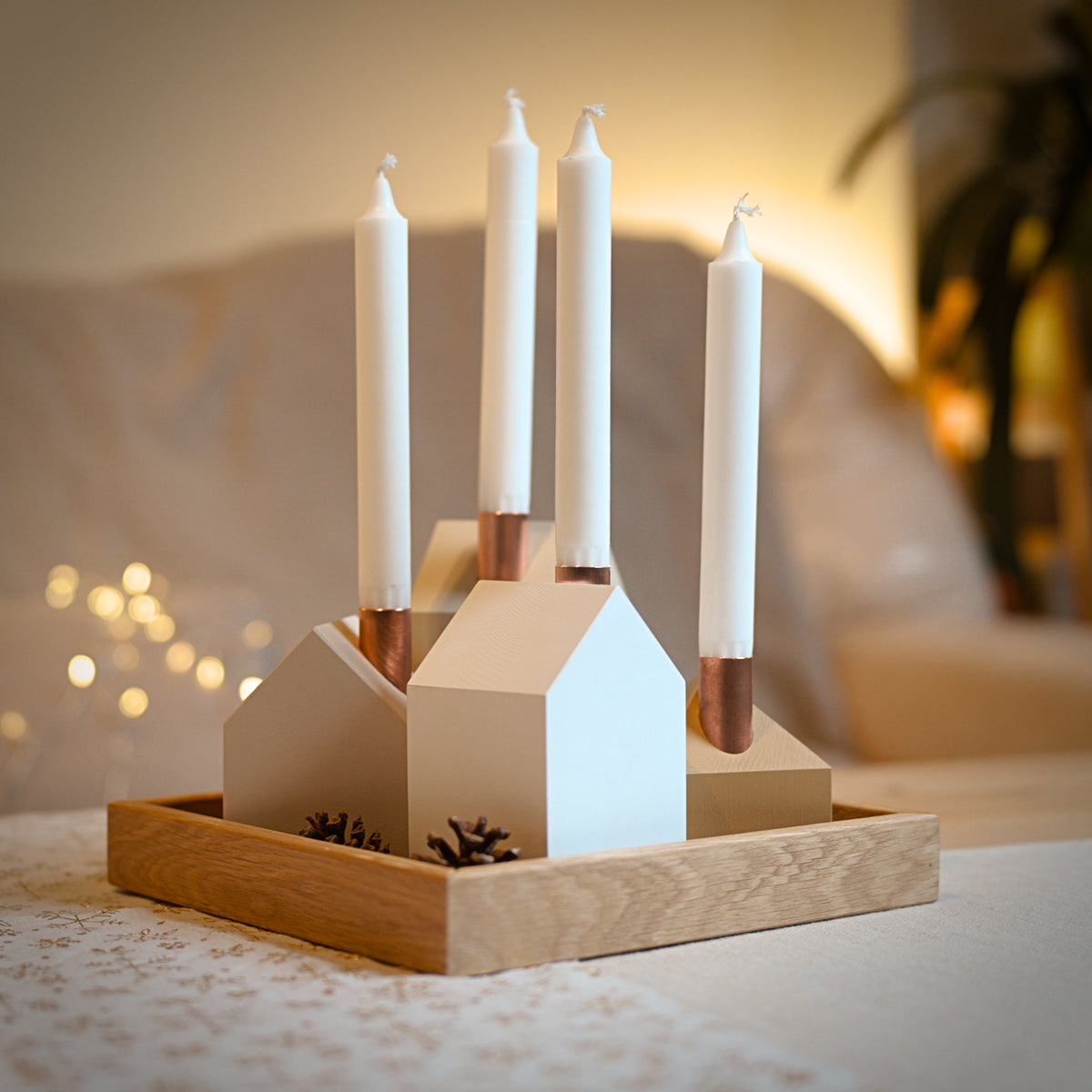 Modern Advent wreath GLOW