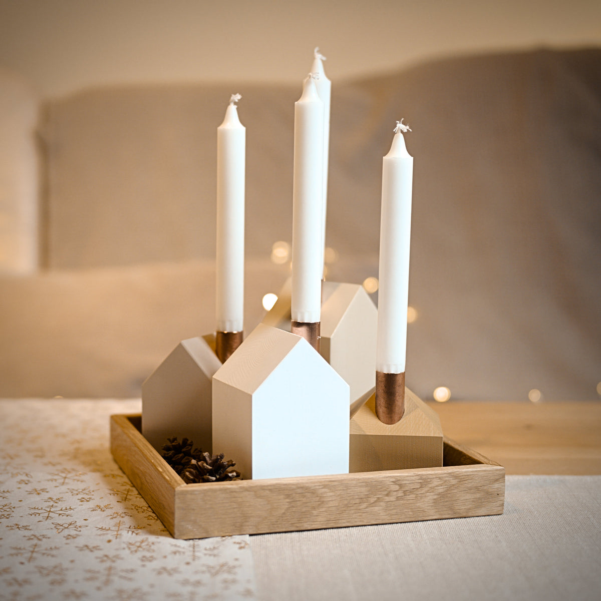 Modern Advent wreath GLOW