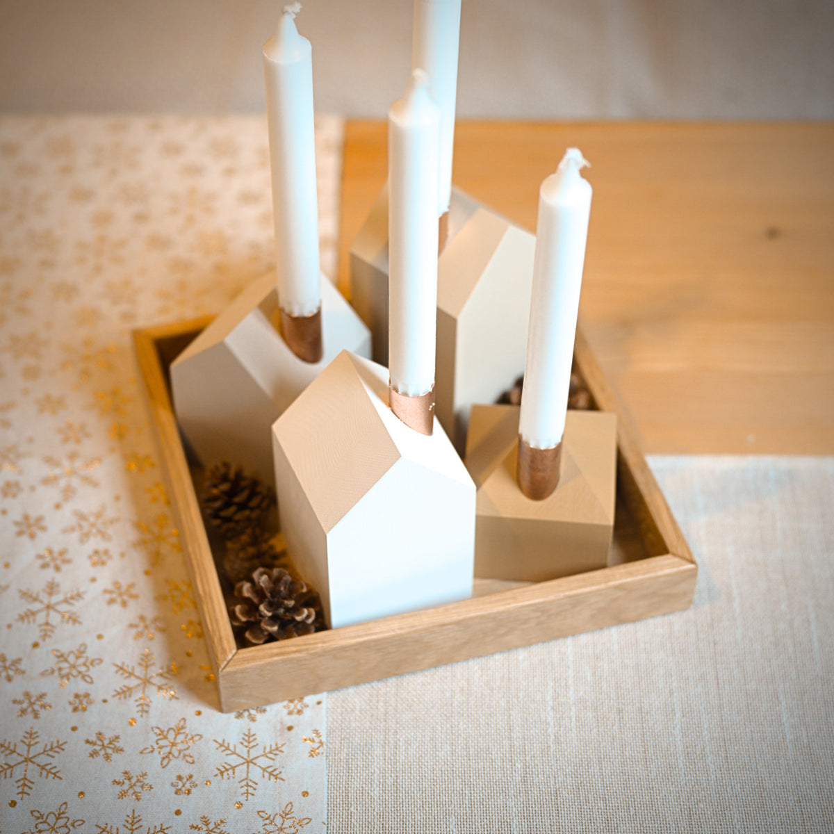 Modern Advent wreath GLOW
