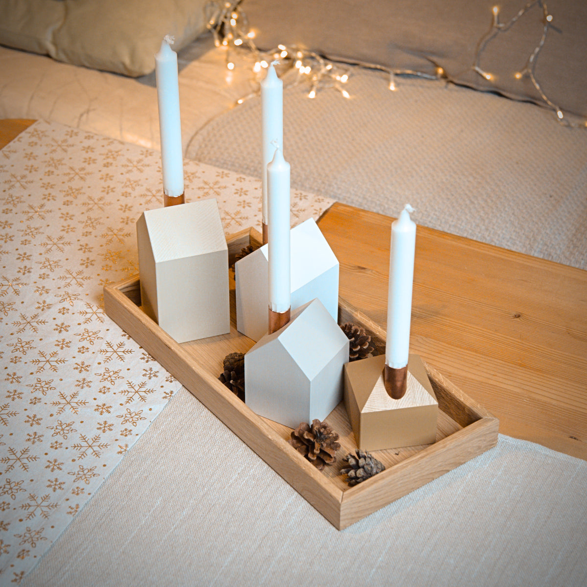 Modern Advent wreath GLOW