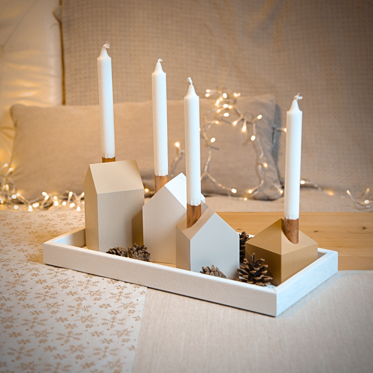 Modern Advent wreath GLOW