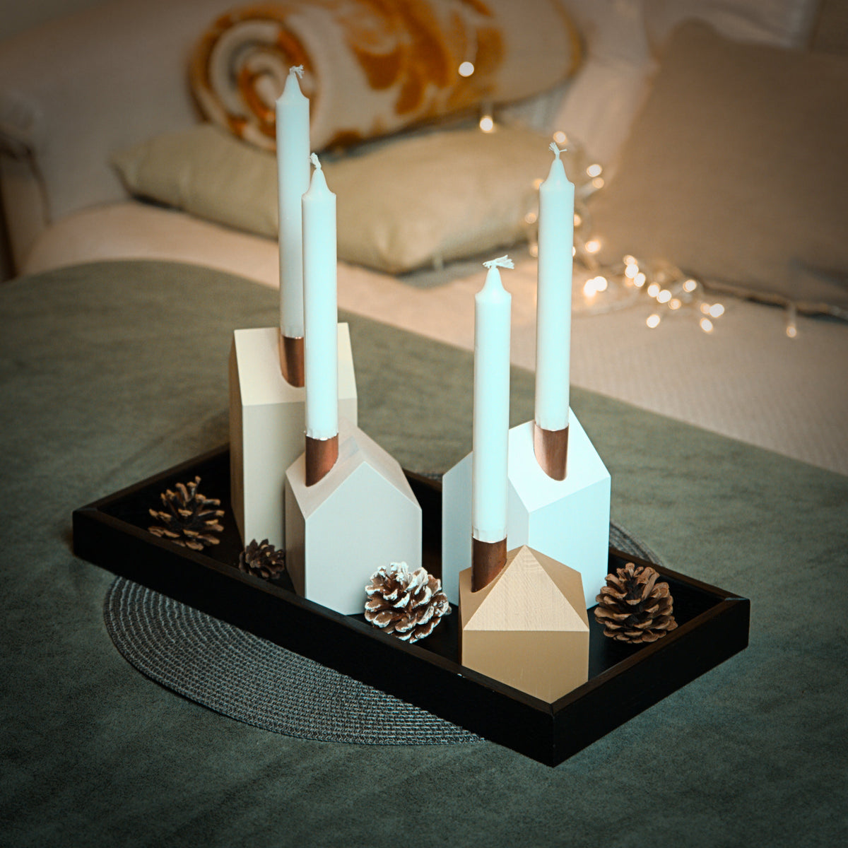 Modern Advent wreath GLOW