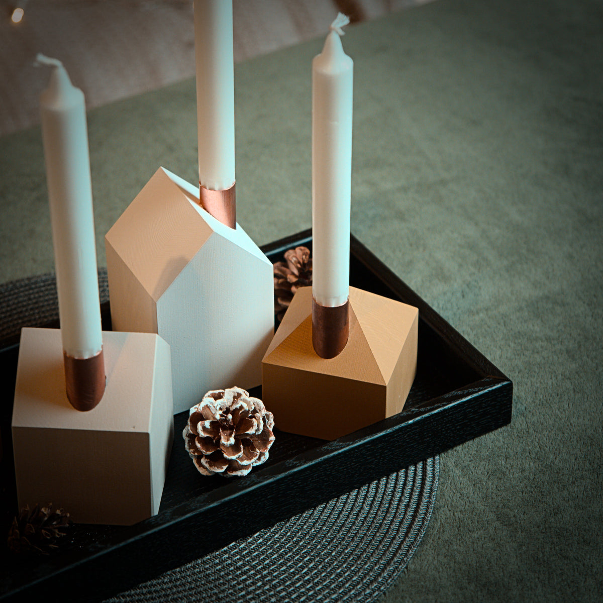 Modern Advent wreath GLOW