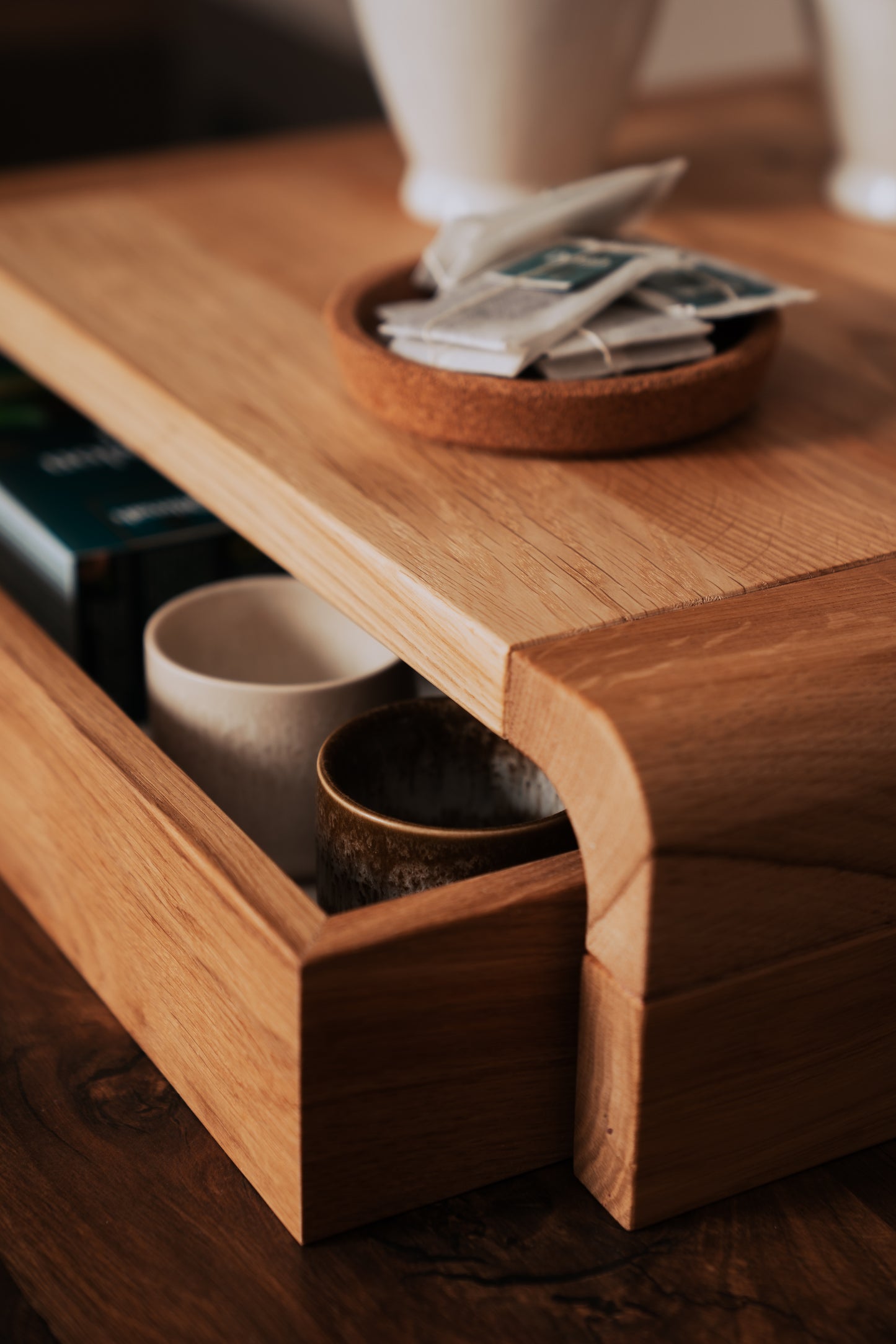 Wide Coffee & Tea Organizer Stand
