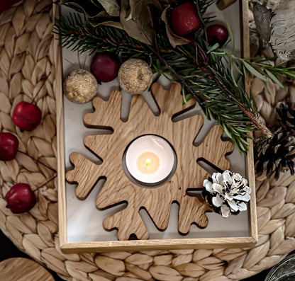 Oak Snowflake Holder Ready Gift Set