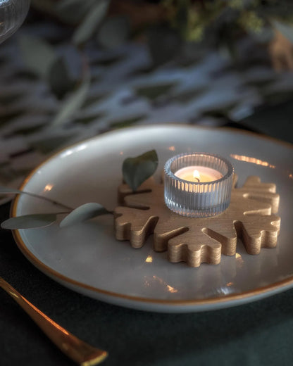 Oak Snowflake Holder Ready Gift Set