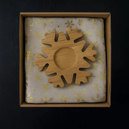 Oak Snowflake Holder Ready Gift Set