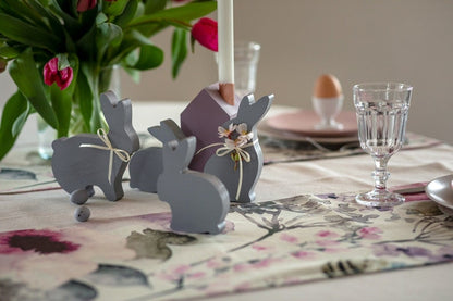 Wooden Bunny Decor Set of 4