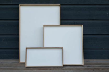 Oak Wood Serving Tray with White Base